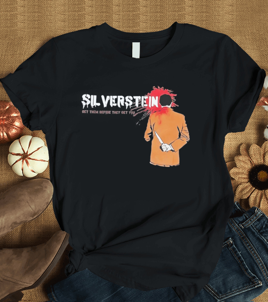 Silverstein Get Them Before They Get You Knife And Bloodstain T-Shirt