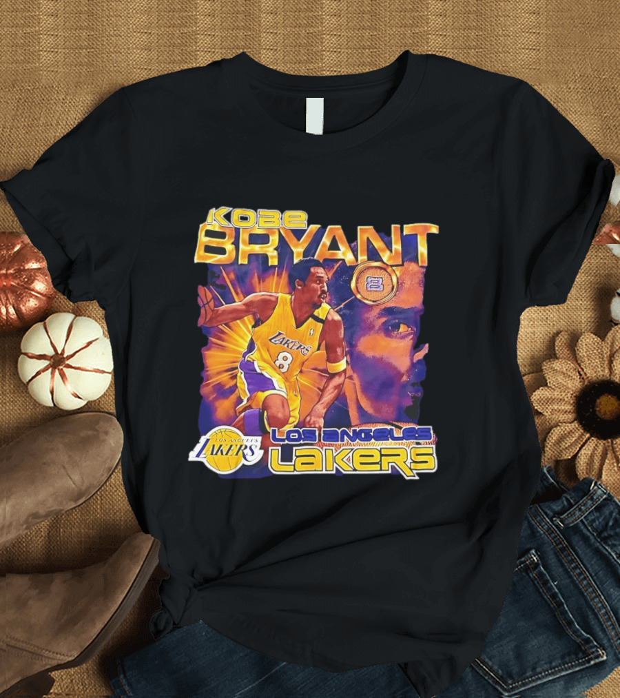 Kobe Bryant Los Angeles Lakers 8 Coin Lakers T-Shirt