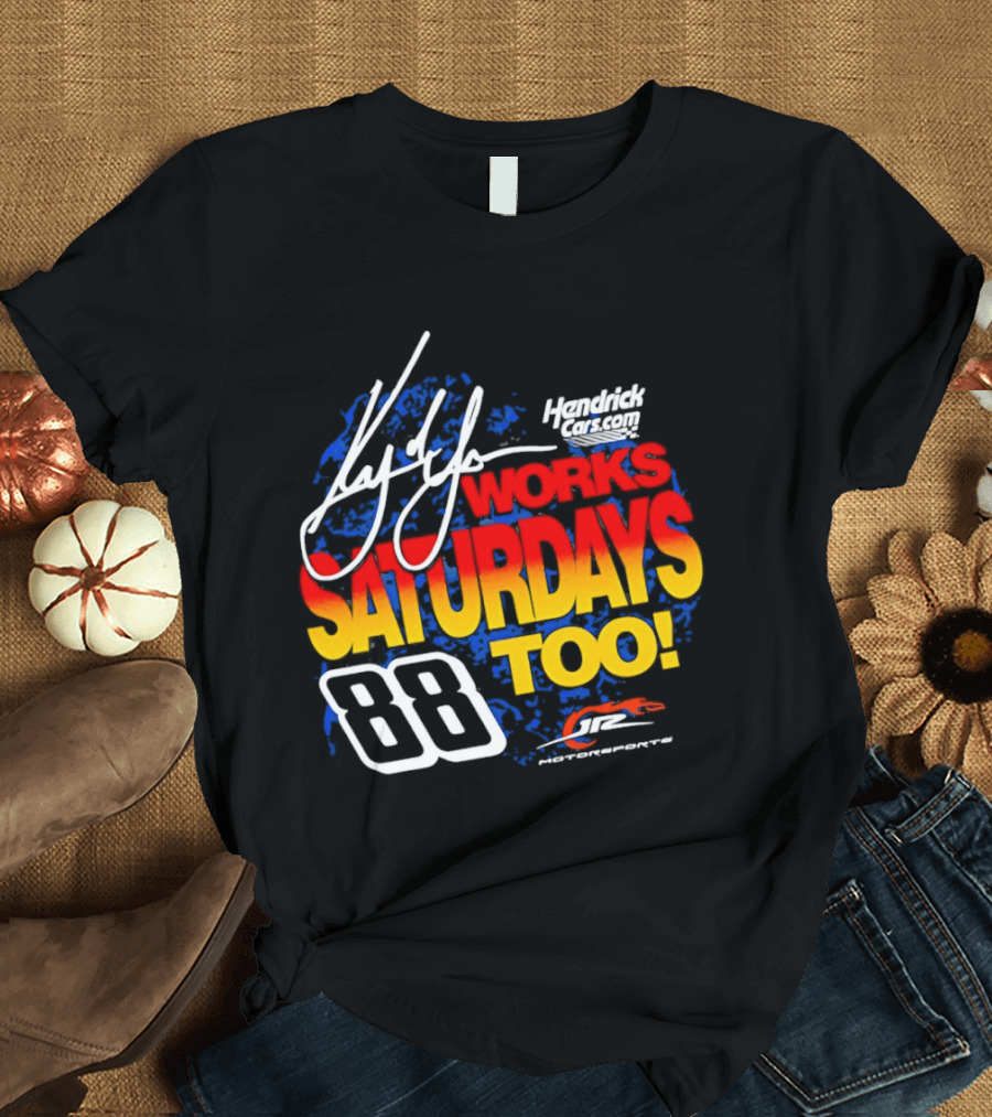 Kyle Larson JR Motorsports Saturdays Too No 88 Chevrolet Camaro SS T-Shirt
