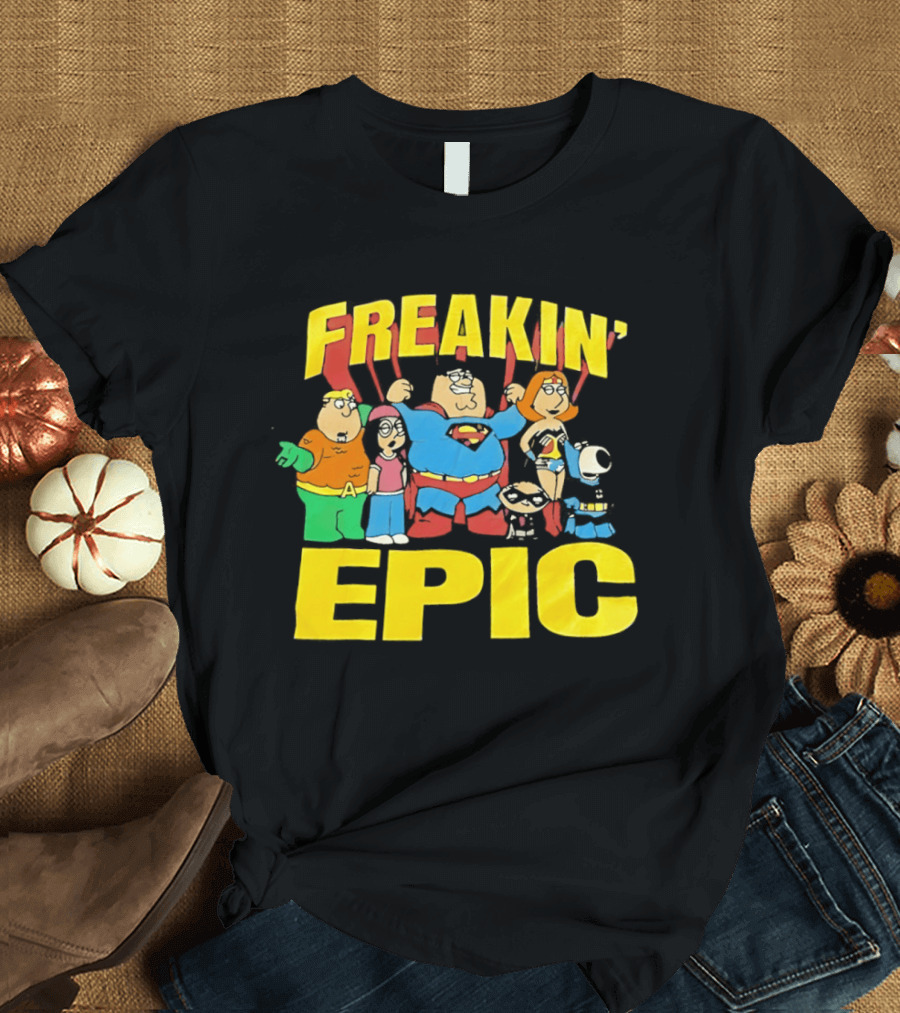 Family Guy Super Friends Freakin' Epic DC Comics Spoof T-Shirt
