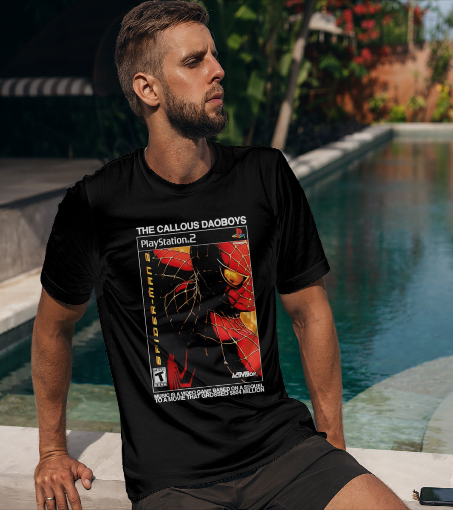 The Callous Daoboys PlayStation Spider Man 2 Activision Video Game Sequel T-Shirt