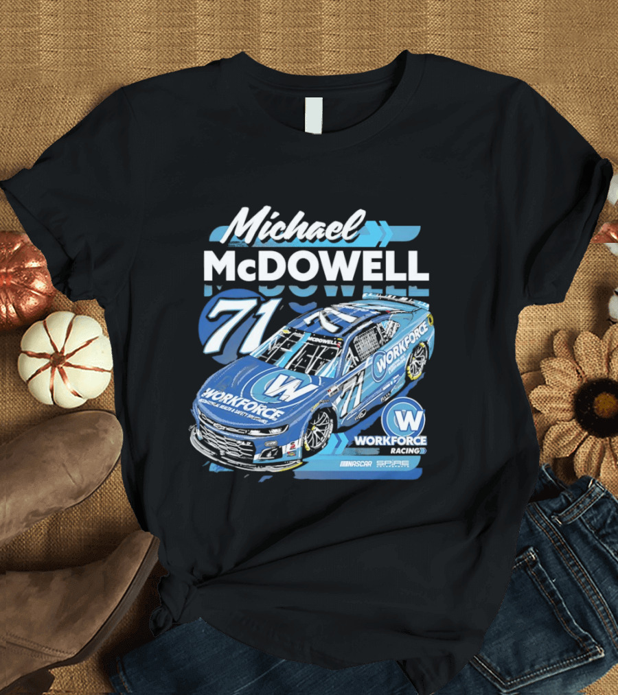 Michael McDowell 71 Workforce NASCAR Spire Motorsports Chevrolet Camaro ZL1 T-Shirt