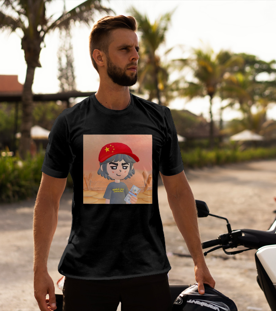 World's Best Trencher China Play Together Red Star Cap Cartoon T-Shirt