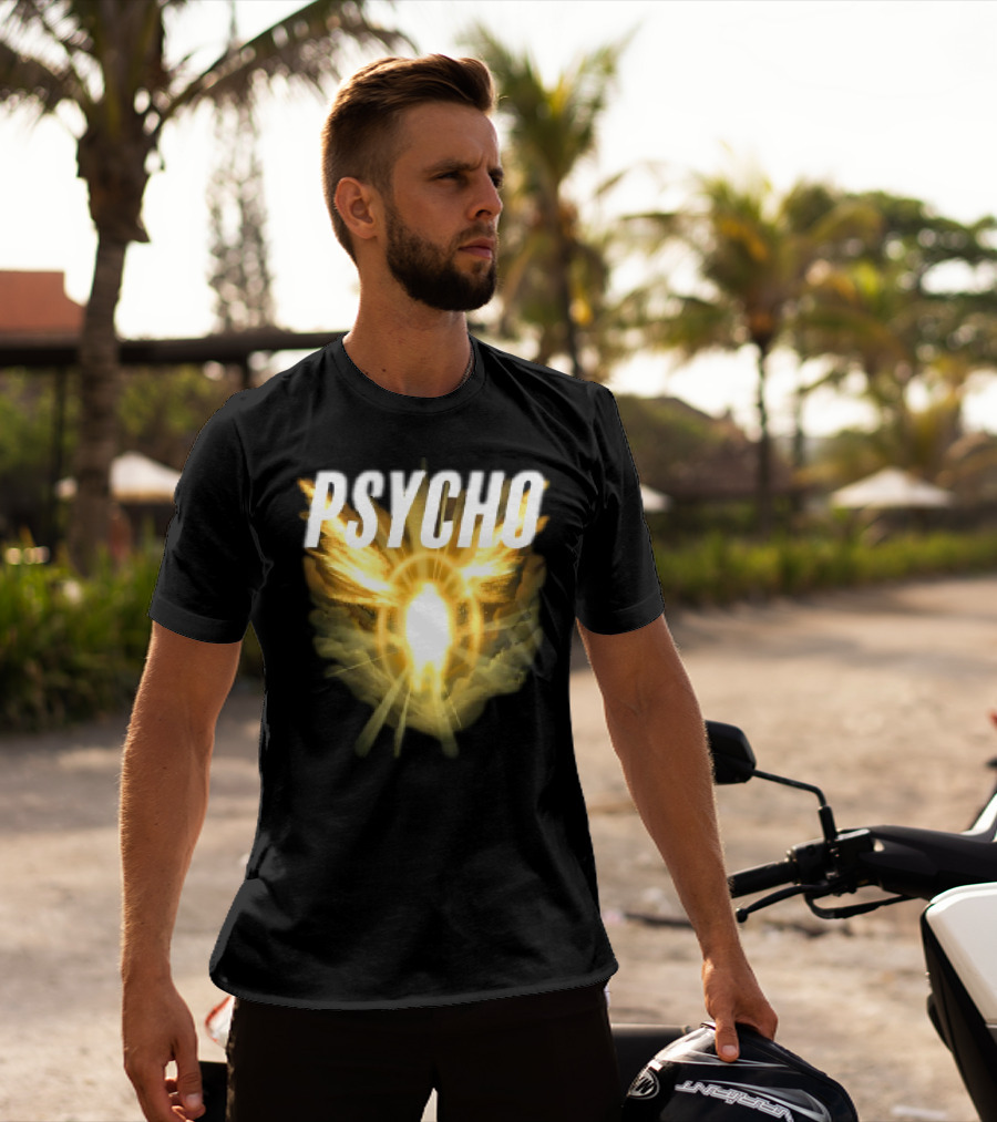 Psycho Sacred Light Angel Aesthetic T-Shirt