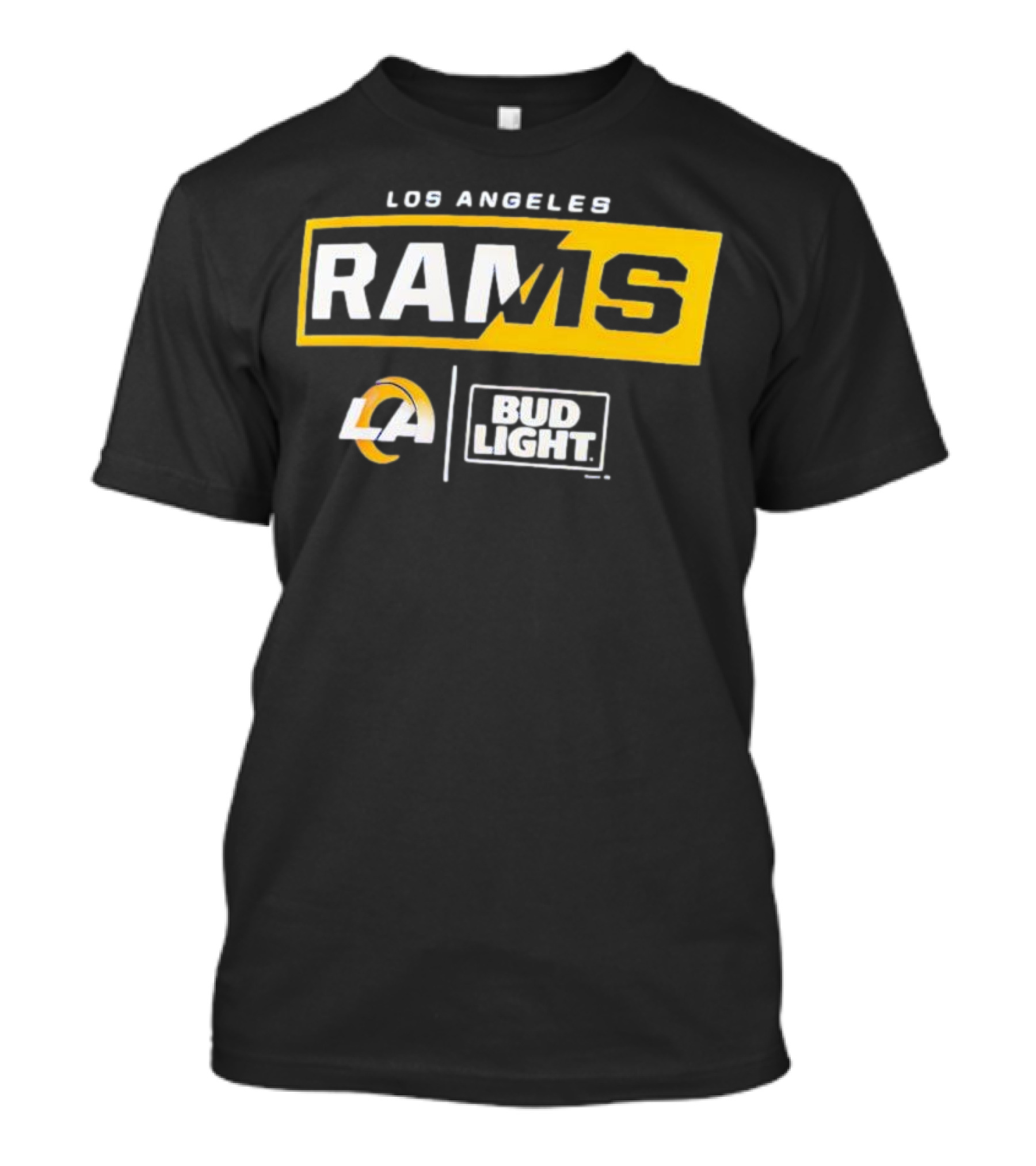 Los Angeles Rams Bud Light Collaboration NFL Sports Fans T-Shirt