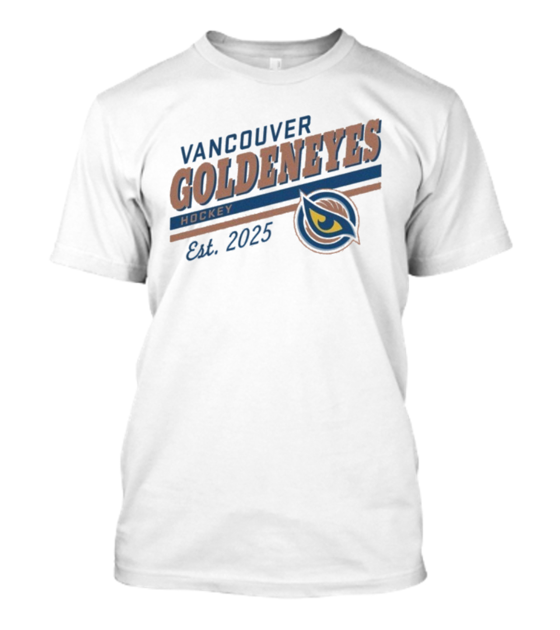 Vancouver Goldeneyes Hockey Est 2025 PWHL Sportiqe T-Shirt