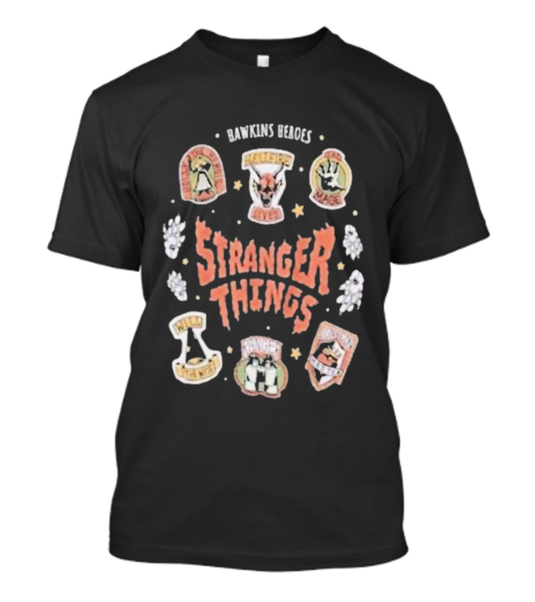 Stranger Things Hawkins Heroes High Five Hawkins Tigers Hellfire Club T-Shirt