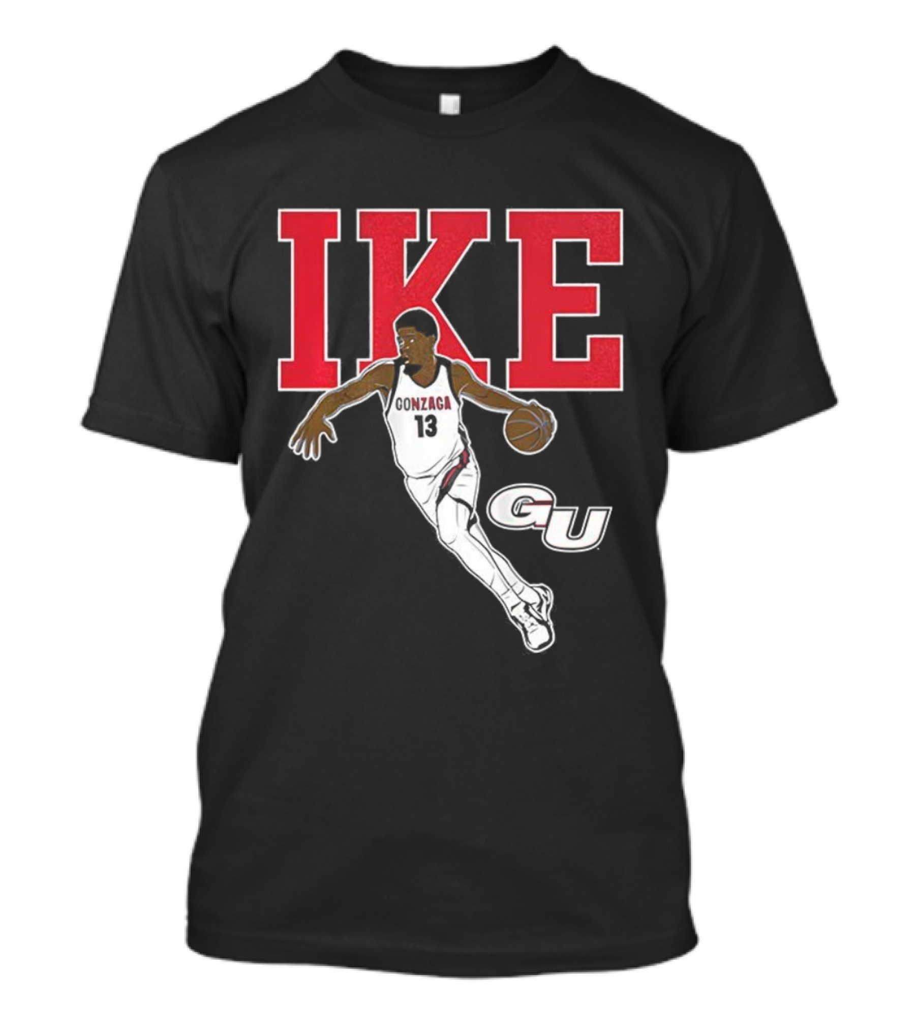 Graham Ike Gonzaga Bulldogs Basketball Player Pose Graphic T-Shirt