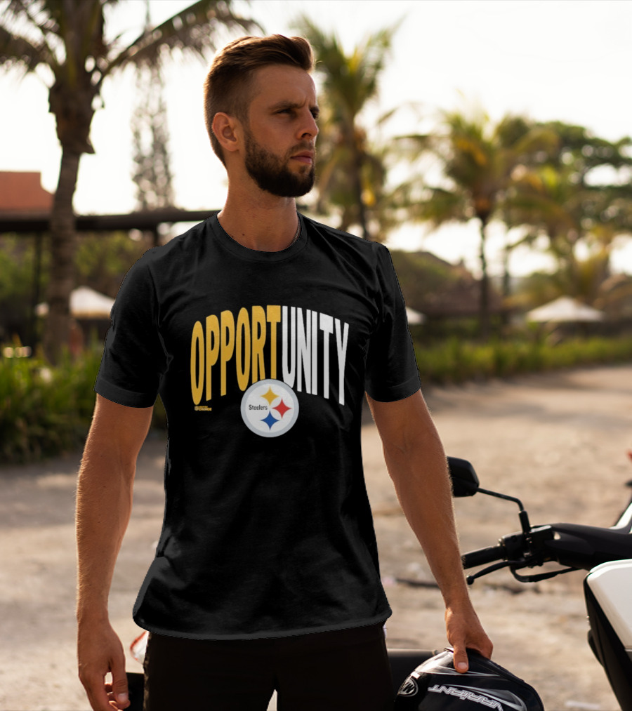 Pittsburgh Steelers Opportunity Inspire Change NFL Logo T-Shirt