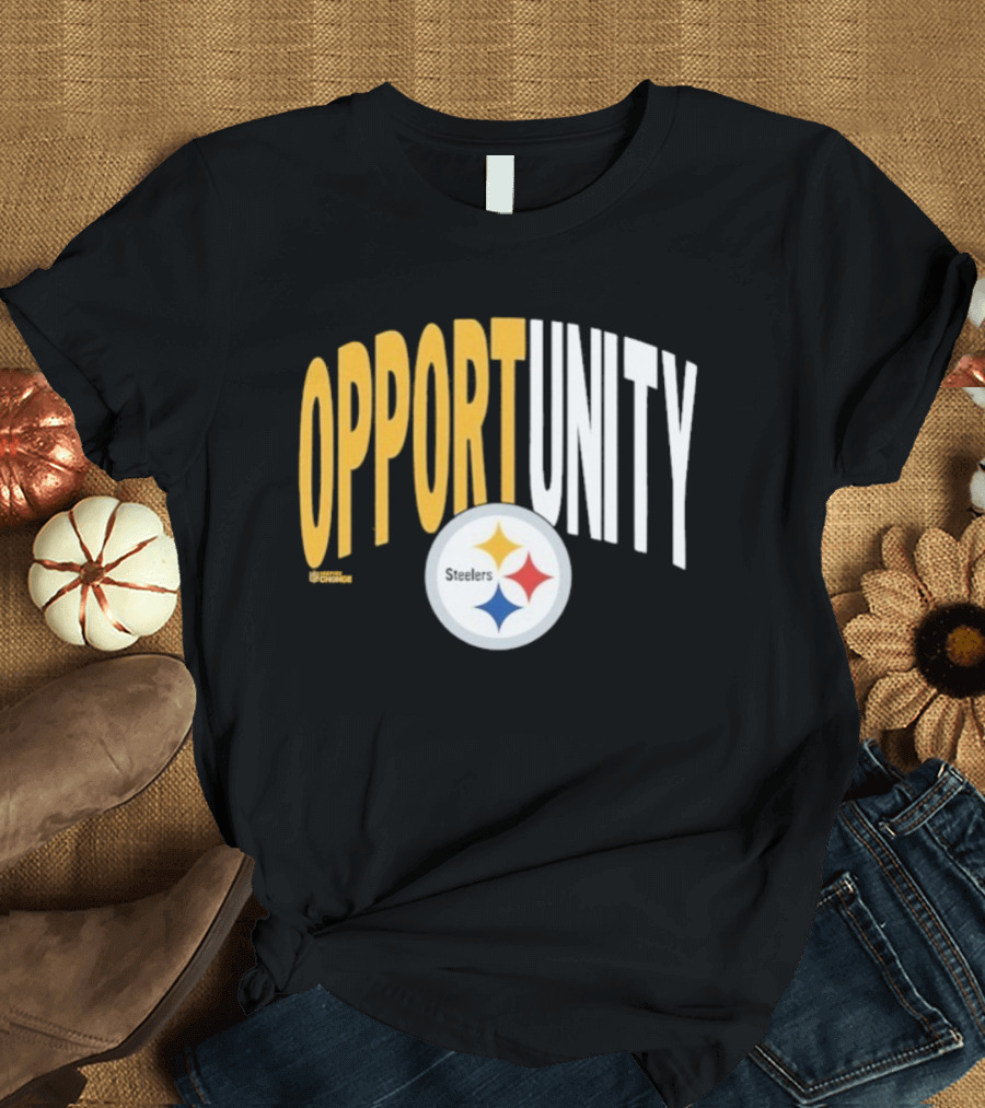 Pittsburgh Steelers Opportunity Inspire Change NFL Logo T-Shirt