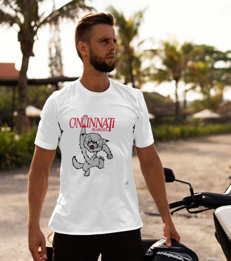 Cincinnati Bearcats Mascot Classic đỏ Trắng T-Shirt
