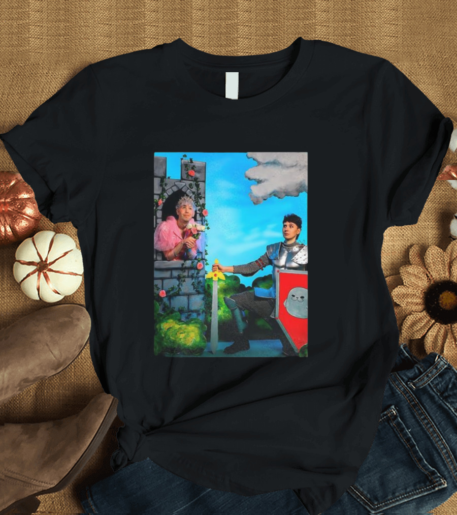 Dan Howell Phil Lester Princess Knight Drama Fantasy Scene T-Shirt