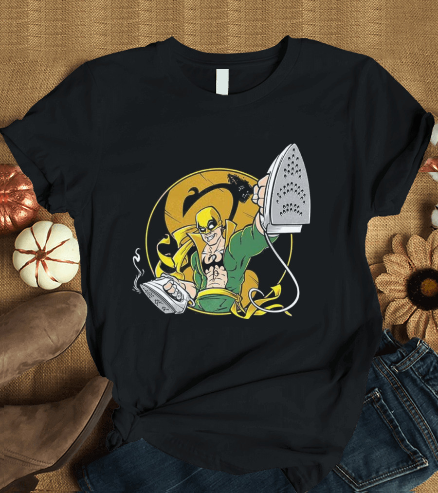 Ironing Fist Marvel Comics Parody Iron Fist Inspired T-Shirt