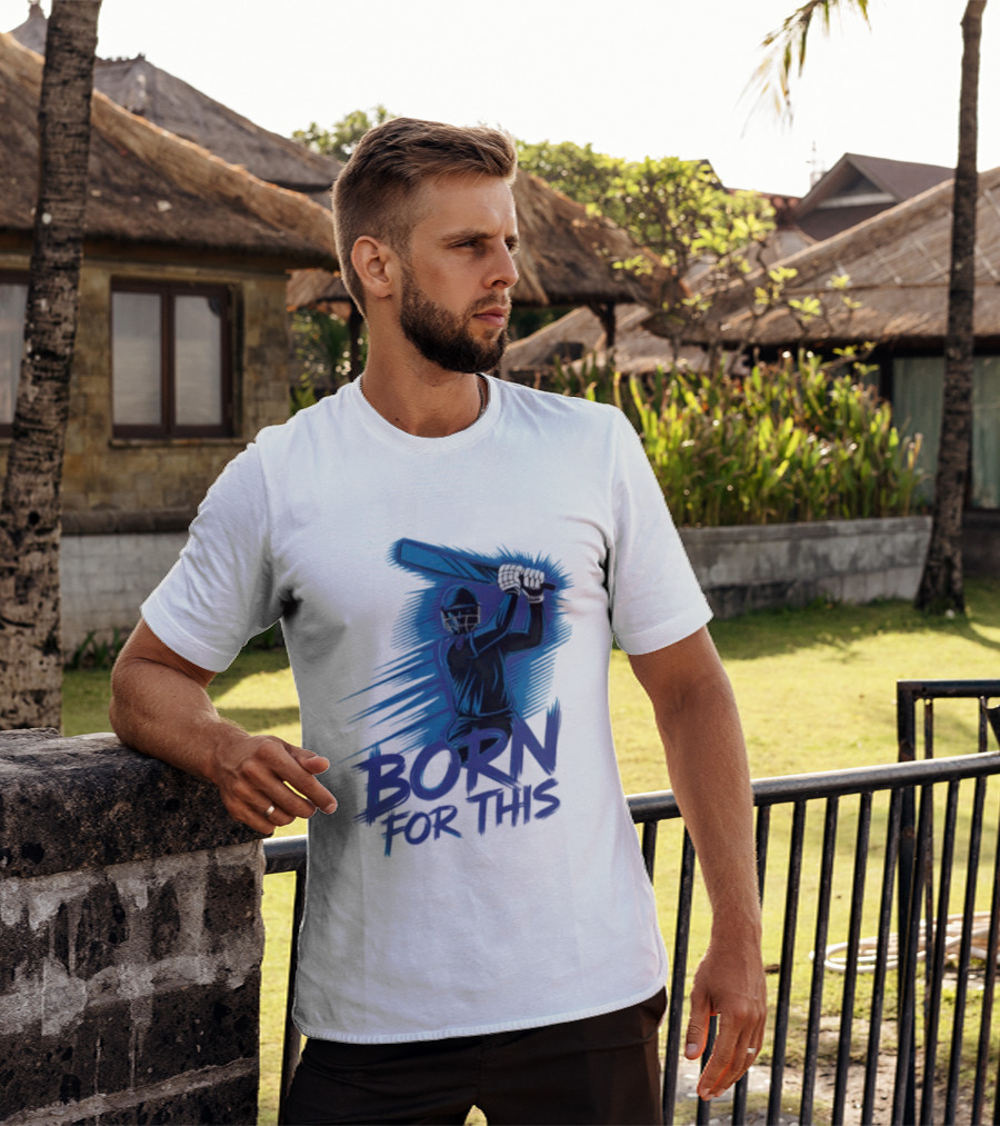 Born For This Cricket Enthusiast In India T-Shirt