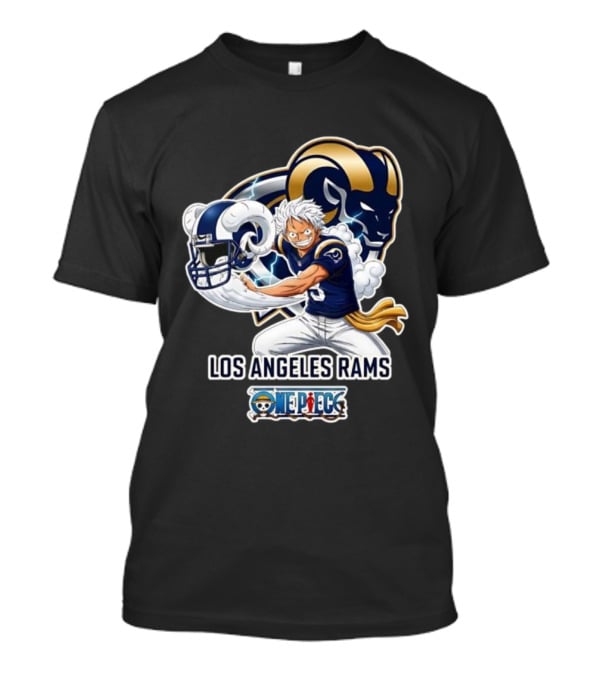 One Piece Rams Game Los Angeles Rams One Piece Luffy Crossover 2026 Collaboration Shirt ...