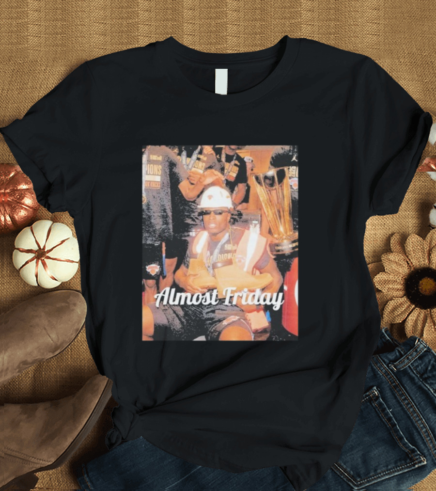 Almost Friday New York Knicks Champions Timbs Trophy T-Shirt