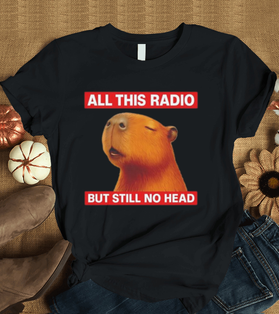ALL THIS RADIO BUT STILL NO HEAD CAPYBARA T-Shirt