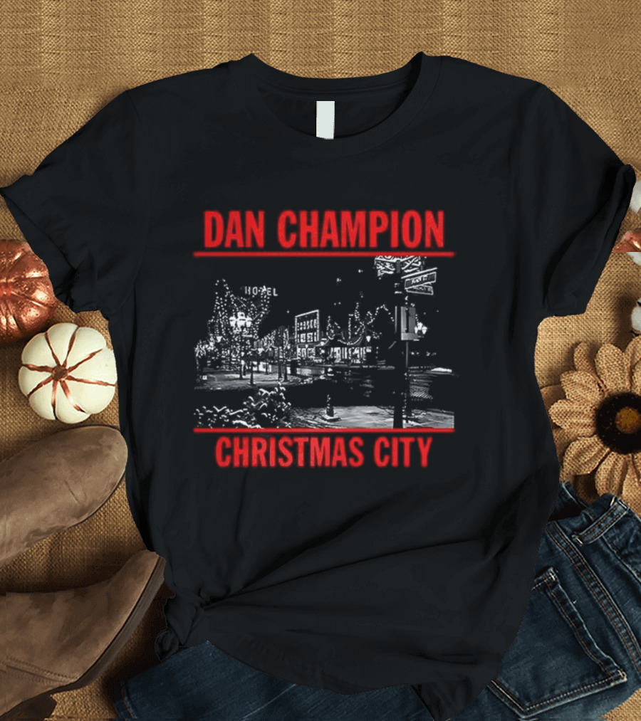 Dan Champion Christmas City Iconic Festive Scene T-Shirt