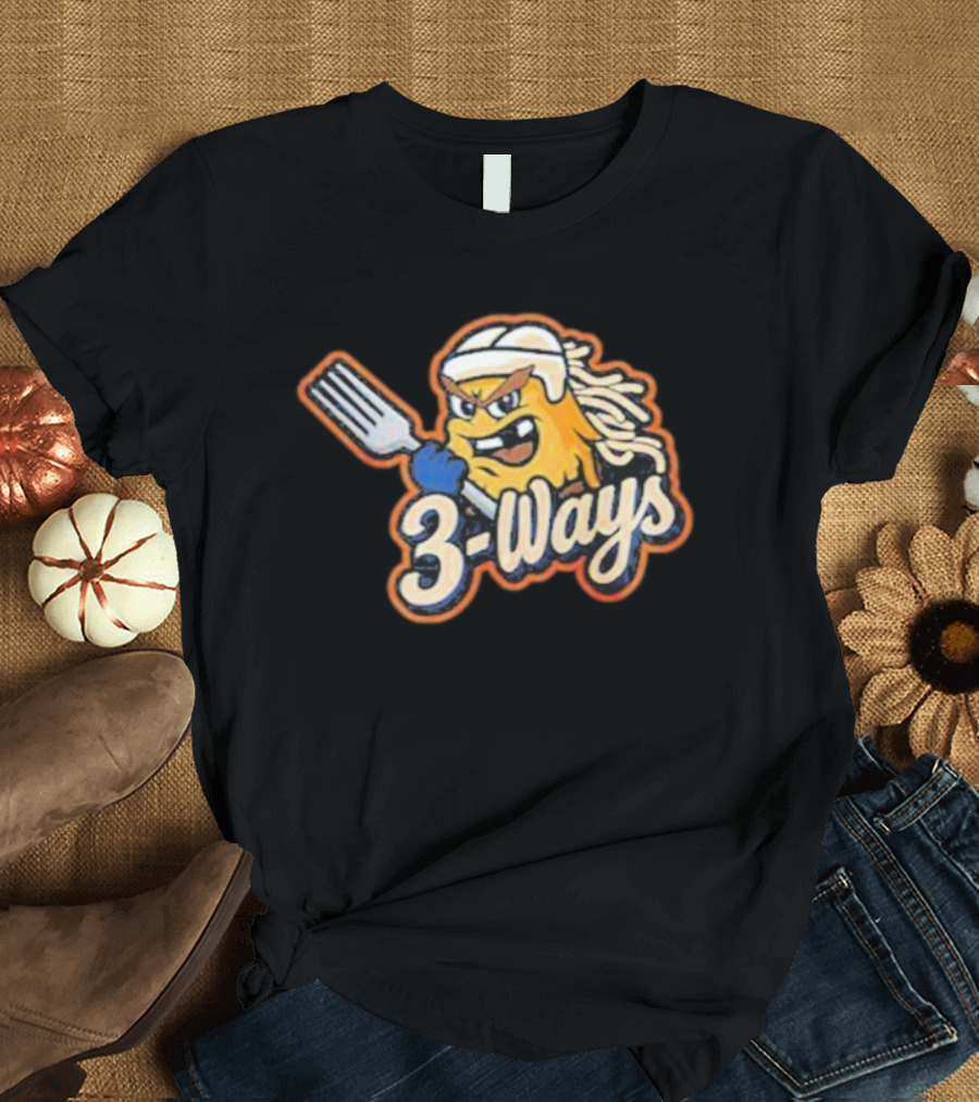 Cincinnati Cyclones 3 Ways Mascot Fork Design T-Shirt