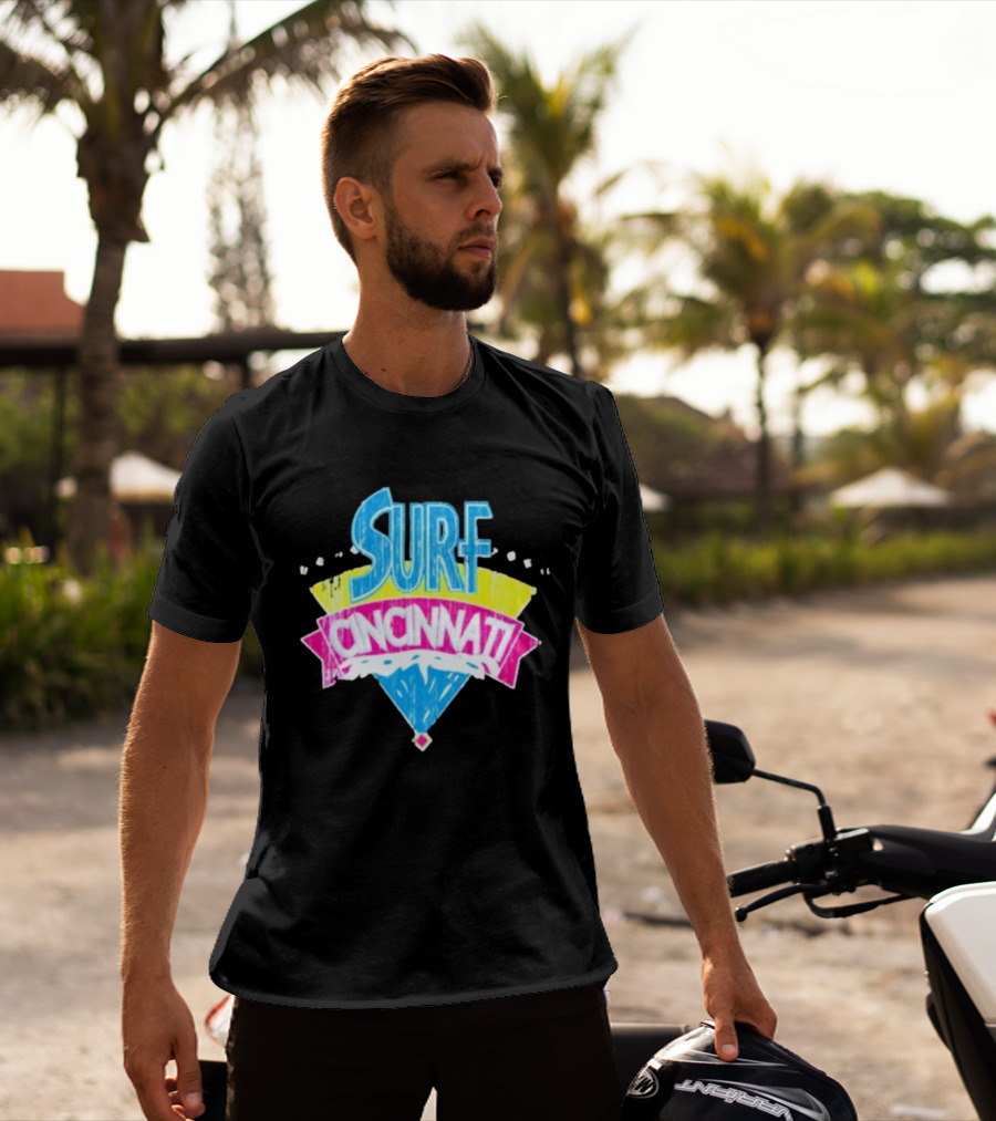 Surf Cincinnati Retro Wave Vibes T-Shirt