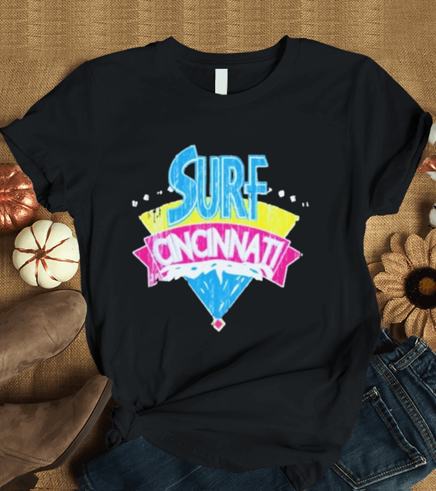 Surf Cincinnati Retro Wave Vibes T-Shirt