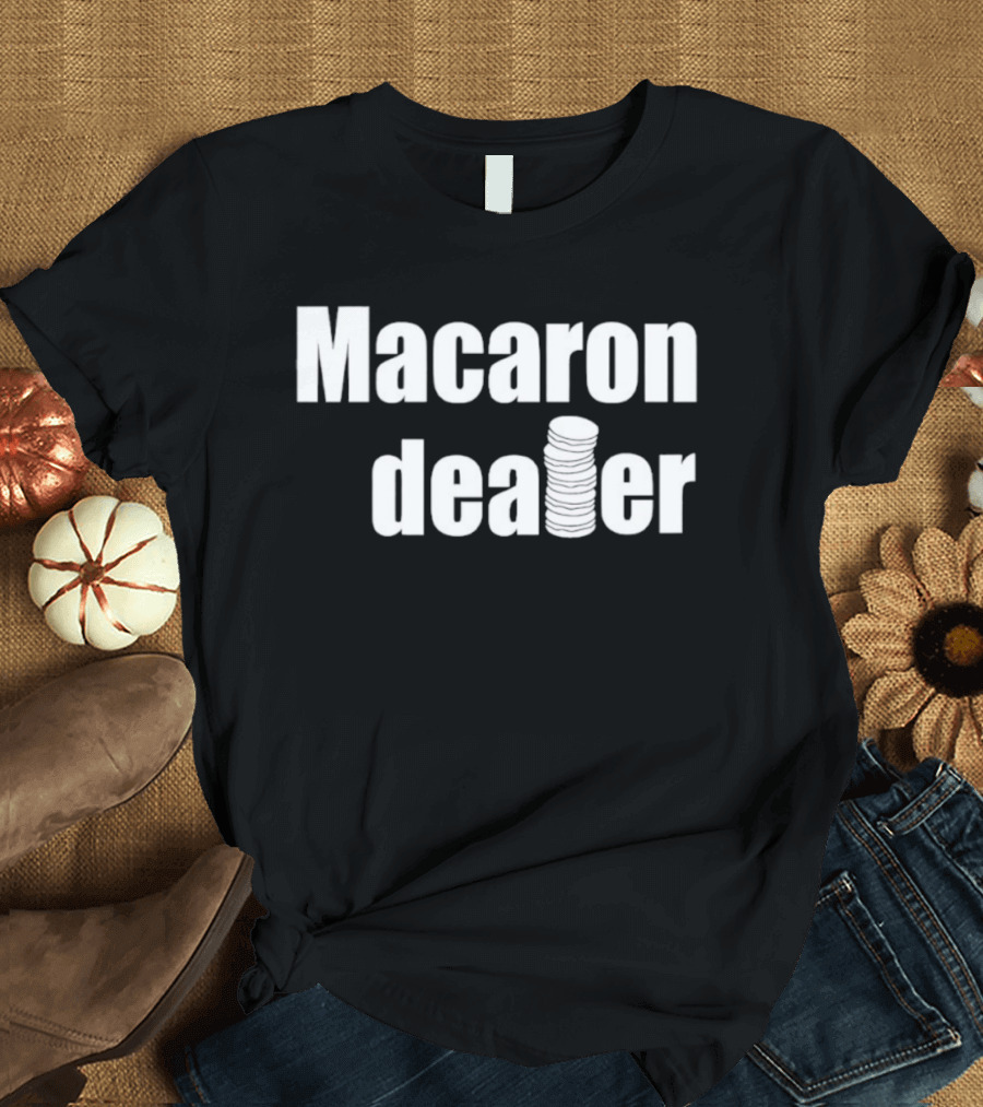 Macaron Dealer Stacked Cookie Style T-Shirt