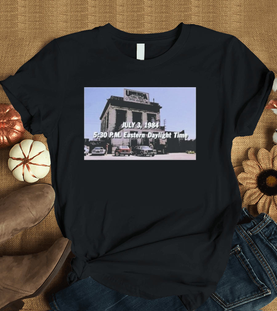 Union Gospel Mission Emergency Home Lodge July 3 1984 5:30 PM Eastern Daylight Time T-Shirt