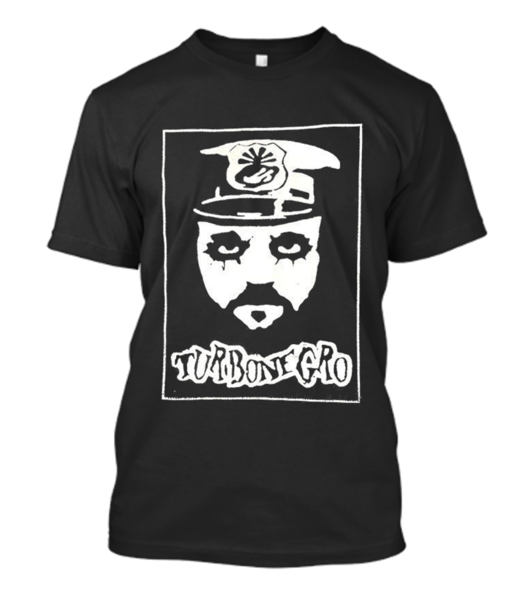 Hank Von Helvete Turbonegro Captain Portrait Punk Rock Style T-Shirt