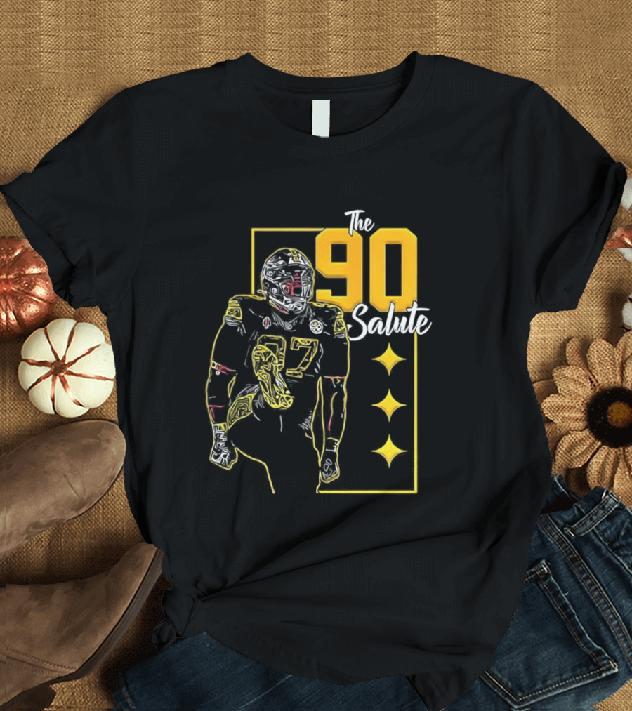 Pittsburgh Steelers J Watt The 90 Salute NFL T-Shirt