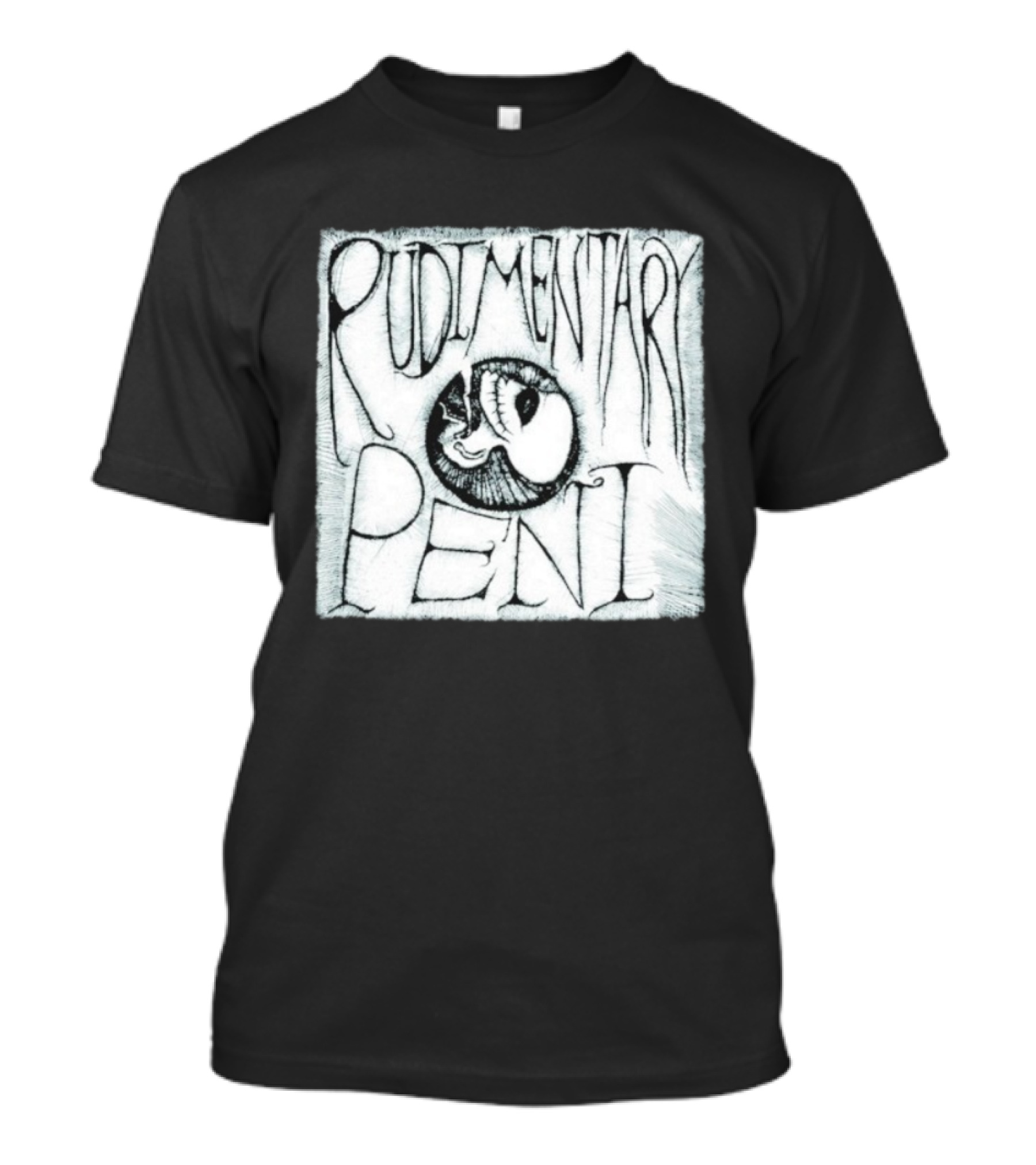 Rudimentary Peni Foetus Artwork Classic Punk Aesthetic T-Shirt