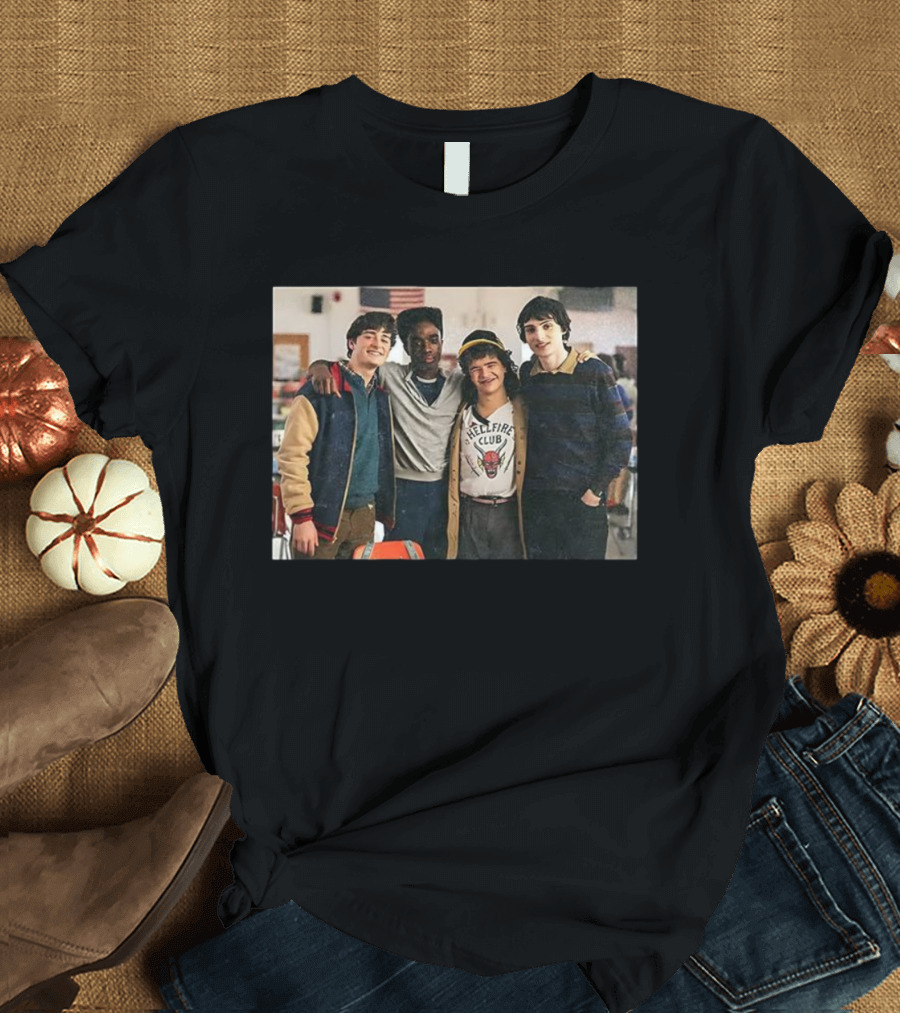 Stranger Things Will Byers Lucas Sinclair Dustin Henderson Mike Wheeler Hellfire Club The Party T-Shirt