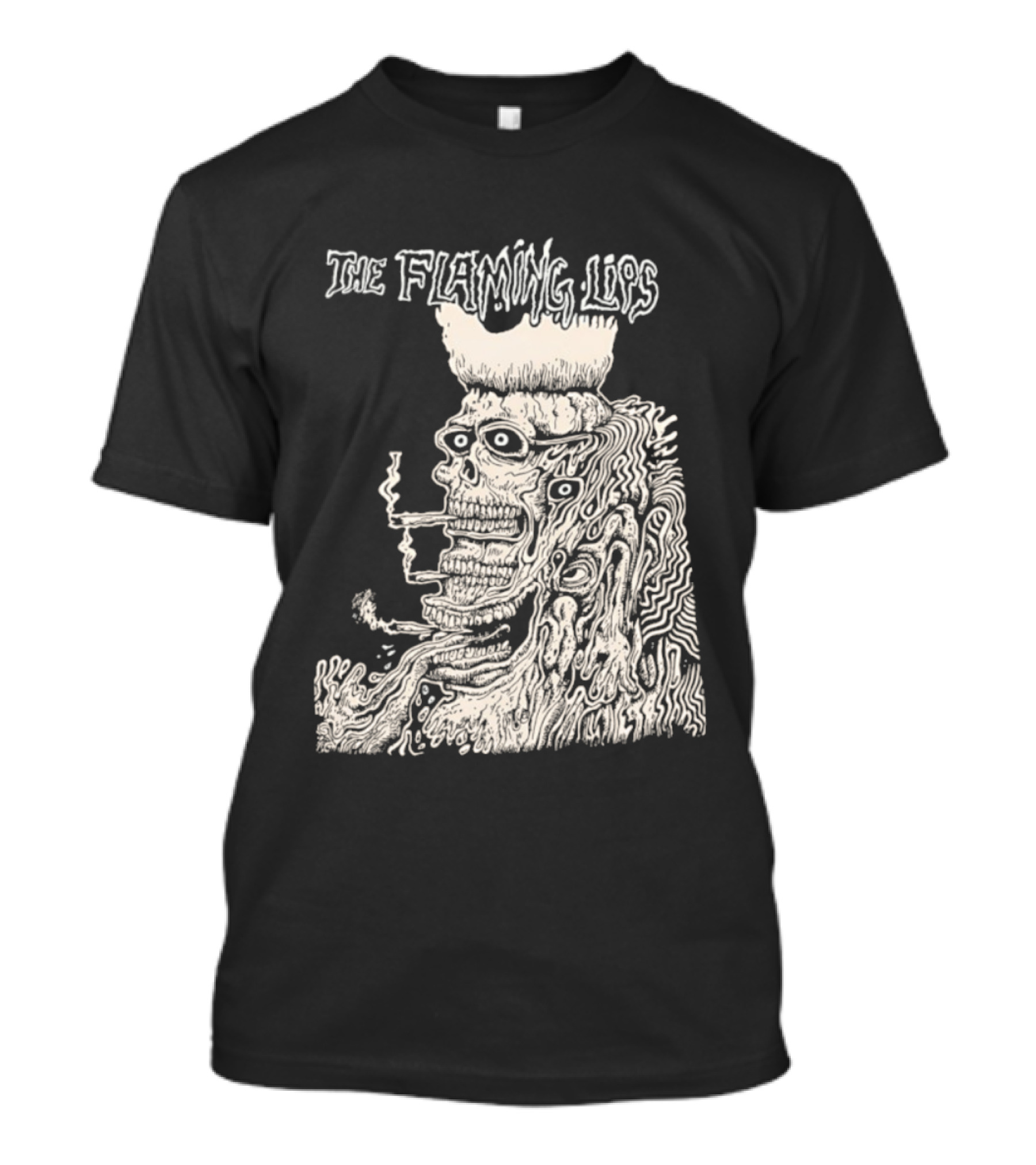 The Flaming Lips Tex And The Horseheads Smoking Monster Illustration T-Shirt
