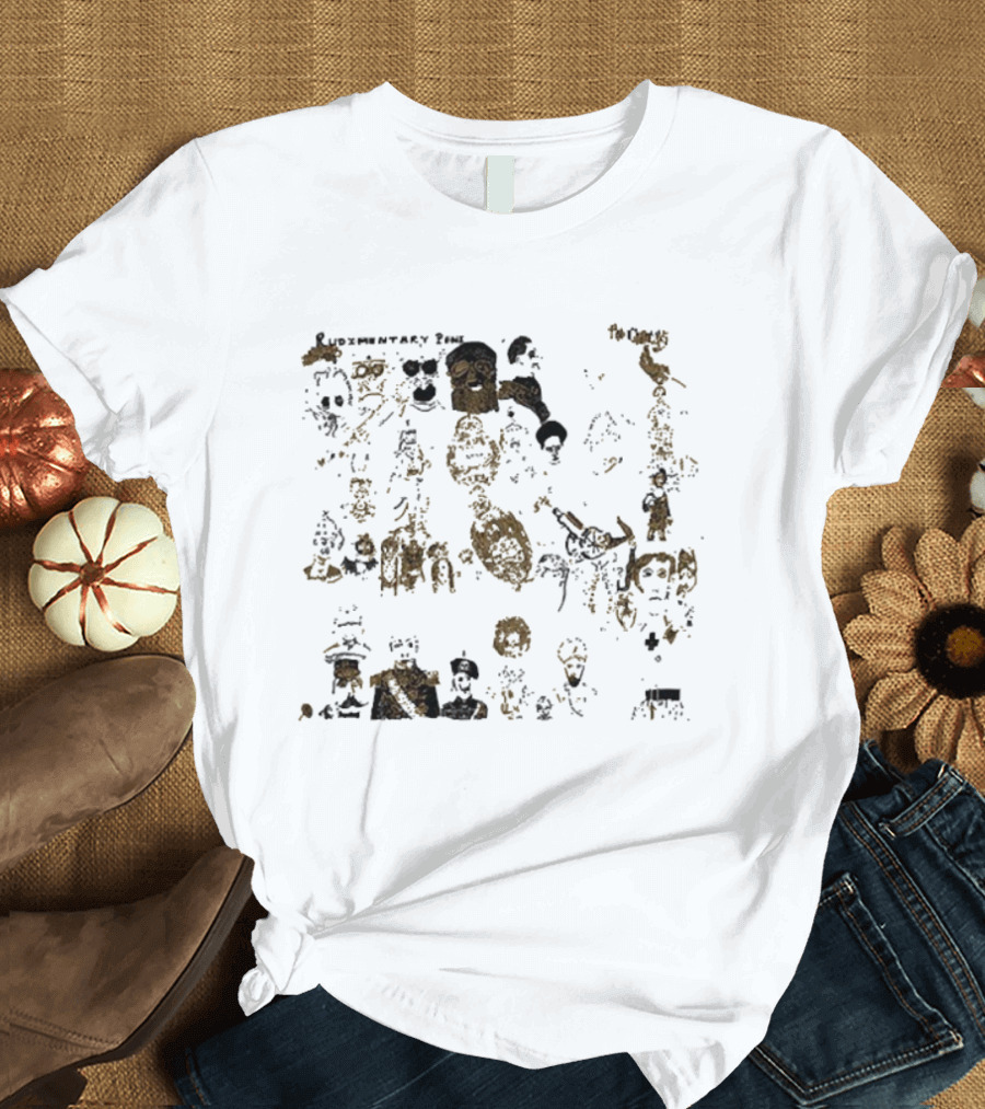 Rudimentary Peni The Chances Distorted Faces And Skeletons Imagery T-Shirt