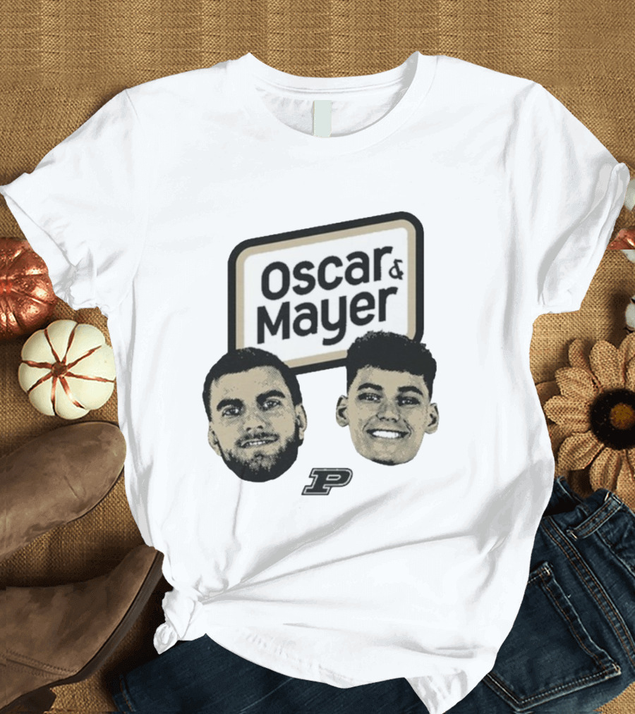 Oscar Cluff Omer Mayer Purdue Boilermakers Faces P Logo T-Shirt
