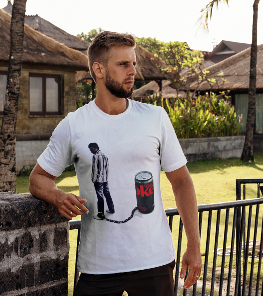 Diet Coke Freshwater Humor Tied With Chains T-Shirt