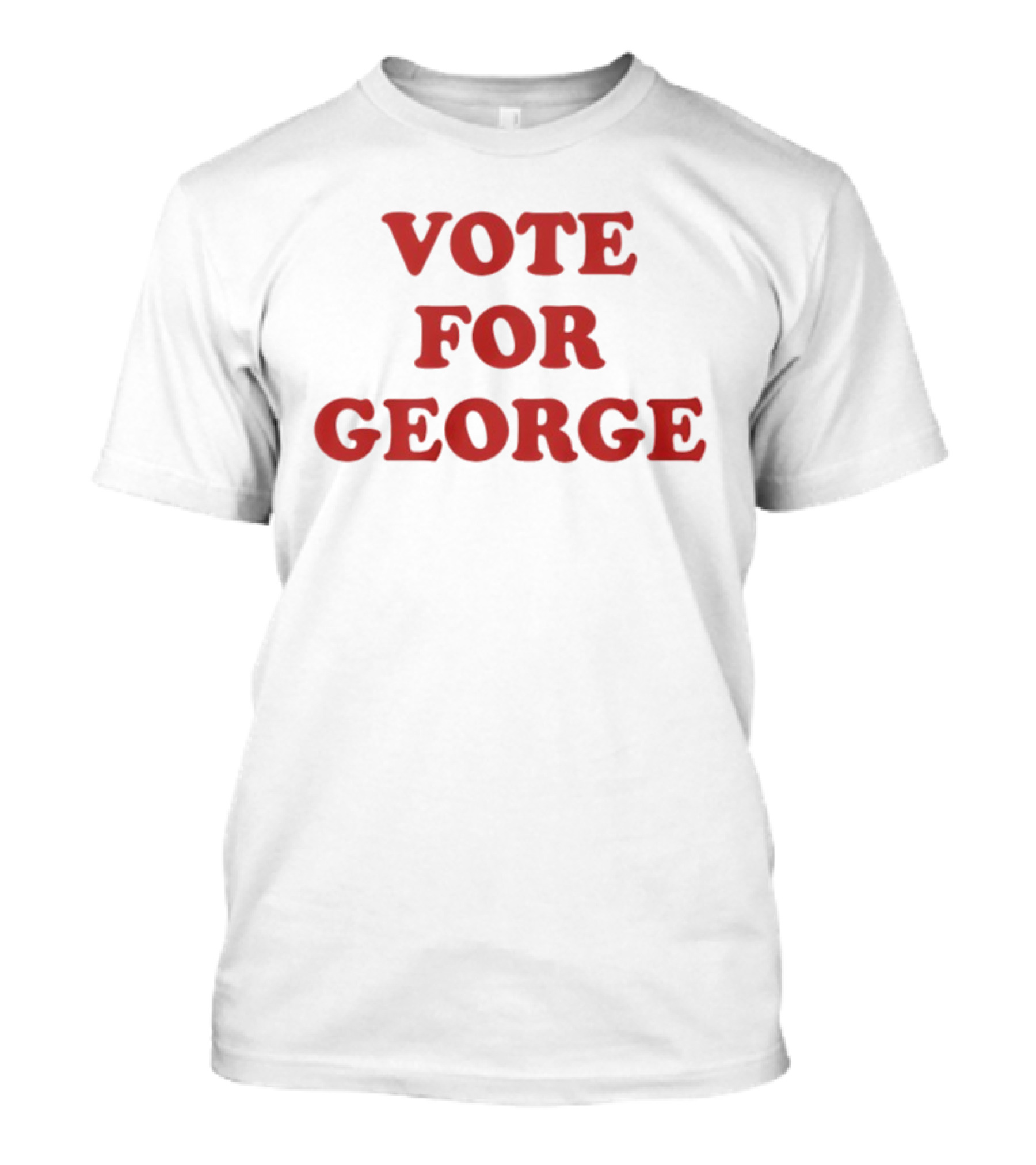 Vote For George Kittle Red Vintage Campaign Style T-Shirt