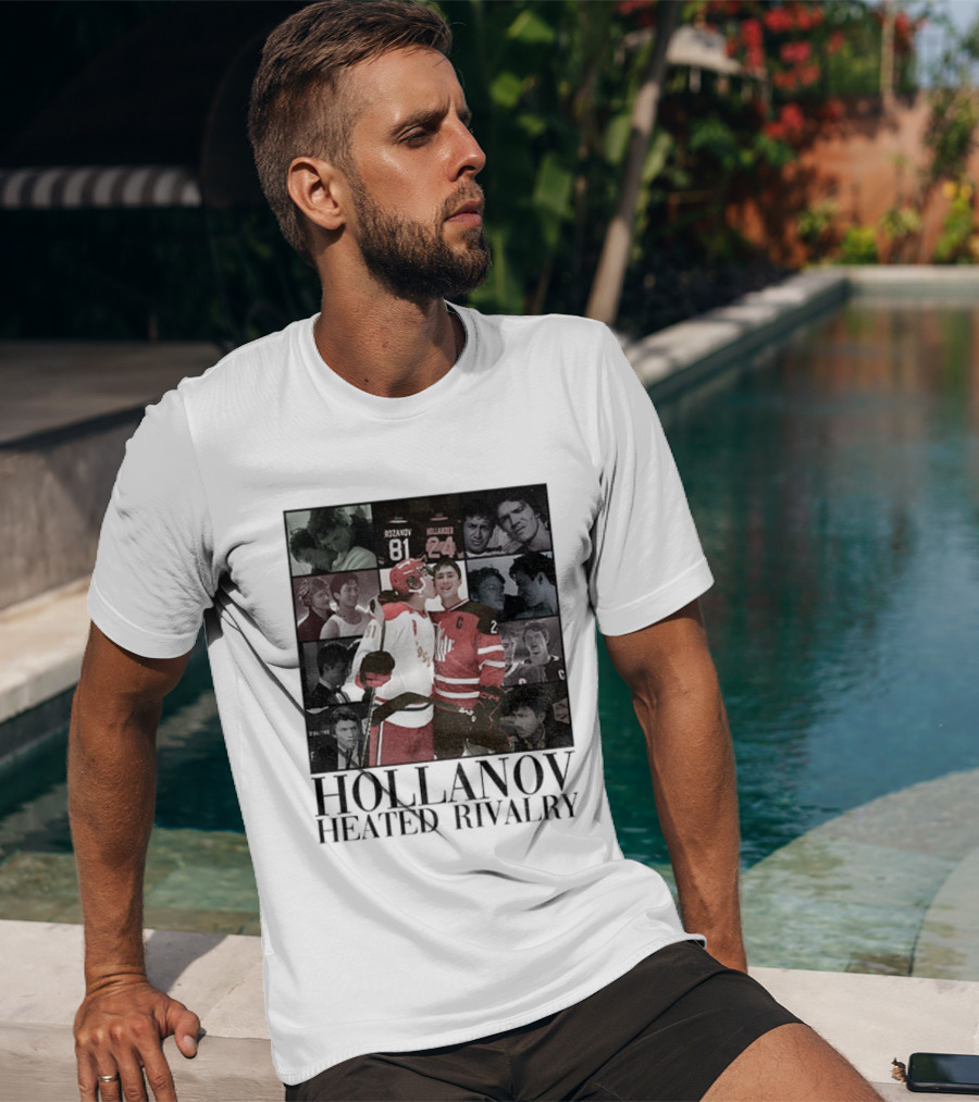 Hollanov Heated Rivalry Shane Ilya Rosanov Hollander Merry Christmas T-Shirt