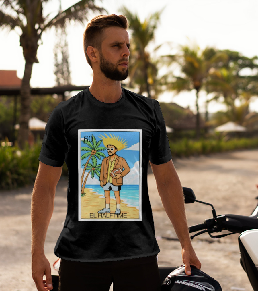 El Halftime 60 Beach Football Guy T-Shirt