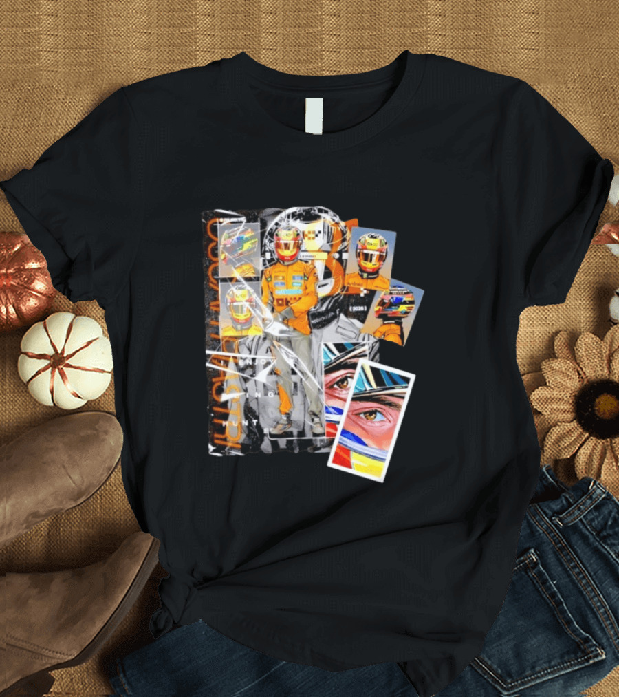 Oscar Piastri McLaren F1 2026 Racing I Enjoy Being Hunted Helmet Suit T-Shirt