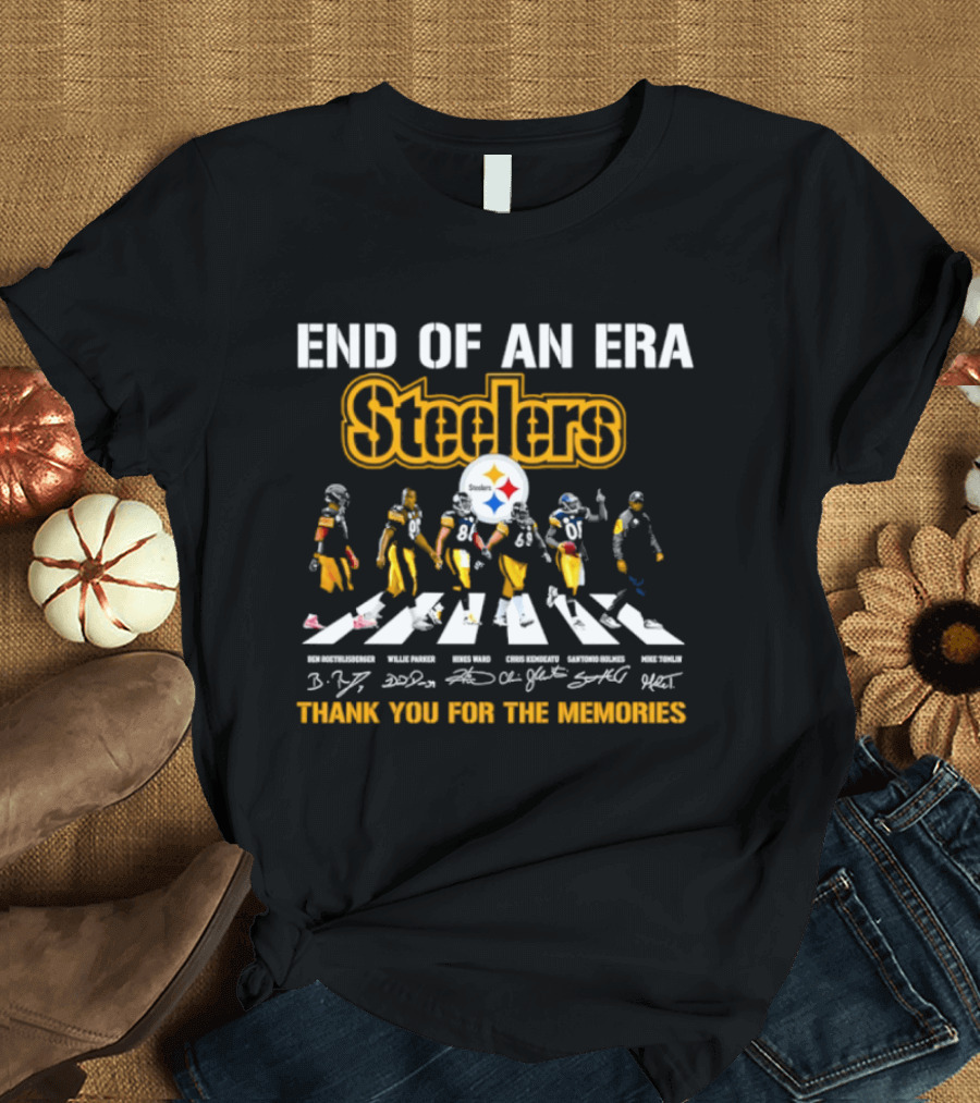 End Of An Era Steelers Thank You For The Memories T-Shirt
