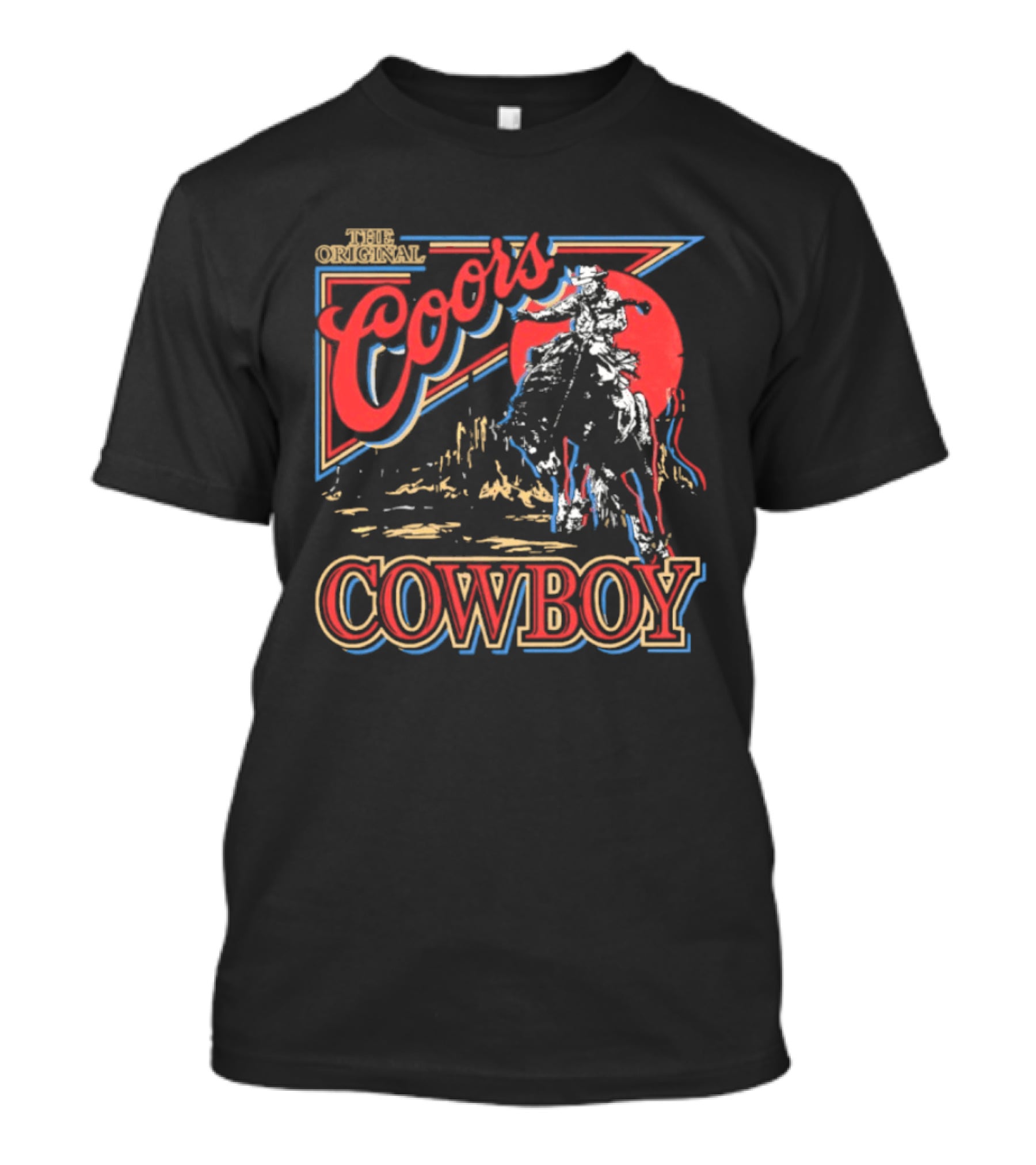 The Original Coors Cowboy Riding Western T-Shirt