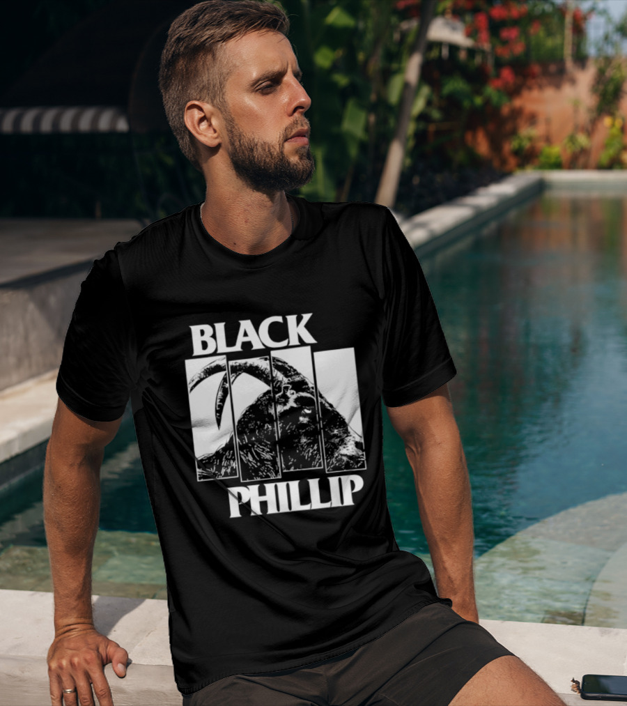 Black Phillip The Witch Goat Black Flag T-Shirt