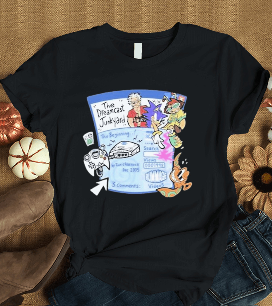 The Dreamcast Junkyard Animated AF Dec 2005 Tom Charnock Rummage Videos T-Shirt