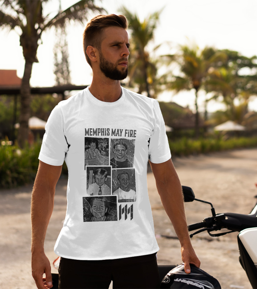 Memphis May Fire Vintage School Photos Collection T-Shirt