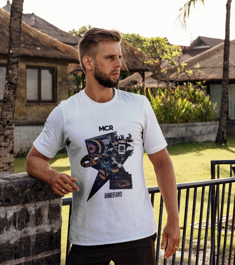 MCR Danger Days Collage Target Robot Gaming Controller T-Shirt