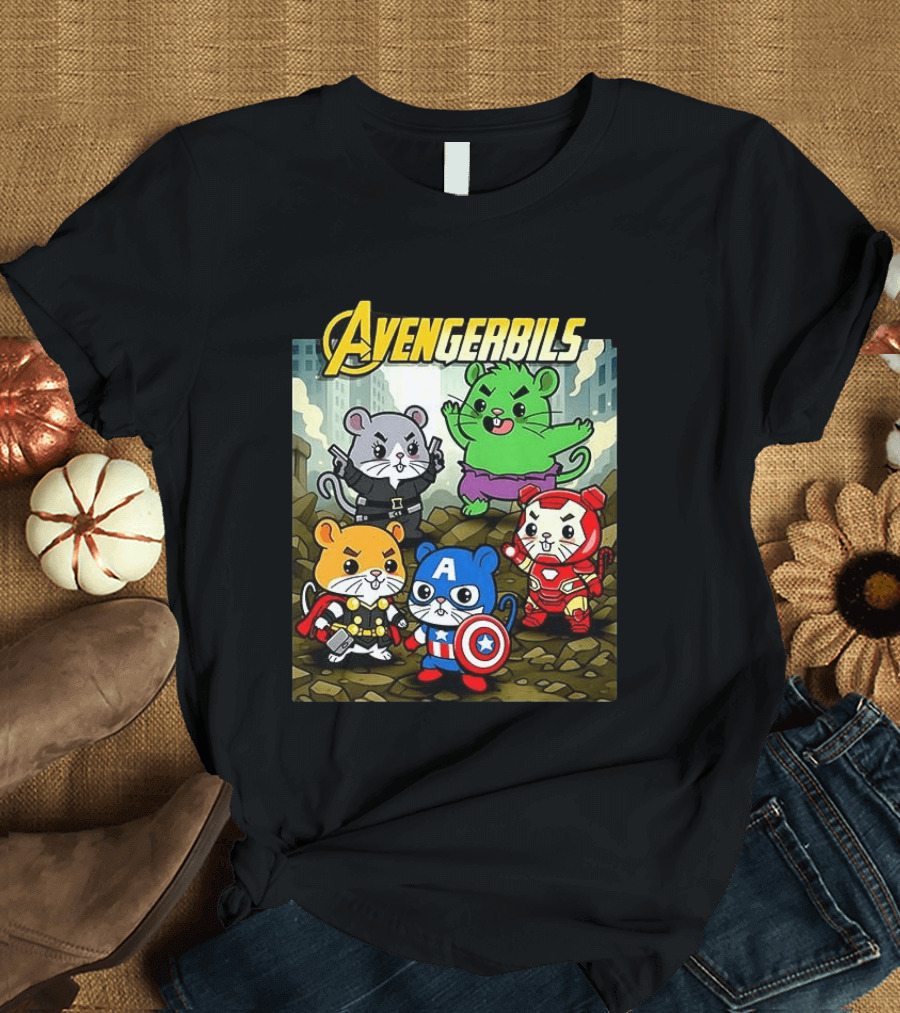 Avengerbils Gerbil Avengers Crossover With Iconic Heroes T-Shirt