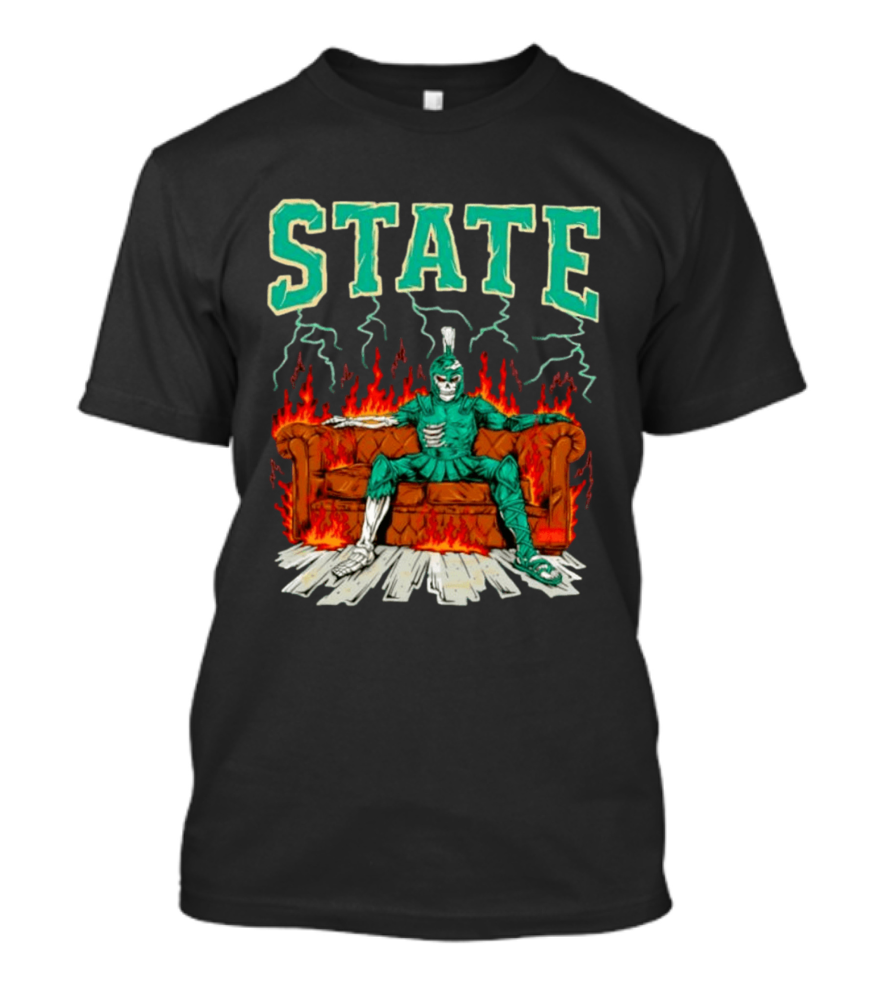 STATE Burning Couch Spartan T-Shirt