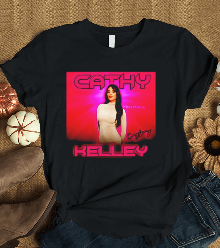 Cathy Kelley HEELFEMIX Pink T-Shirt