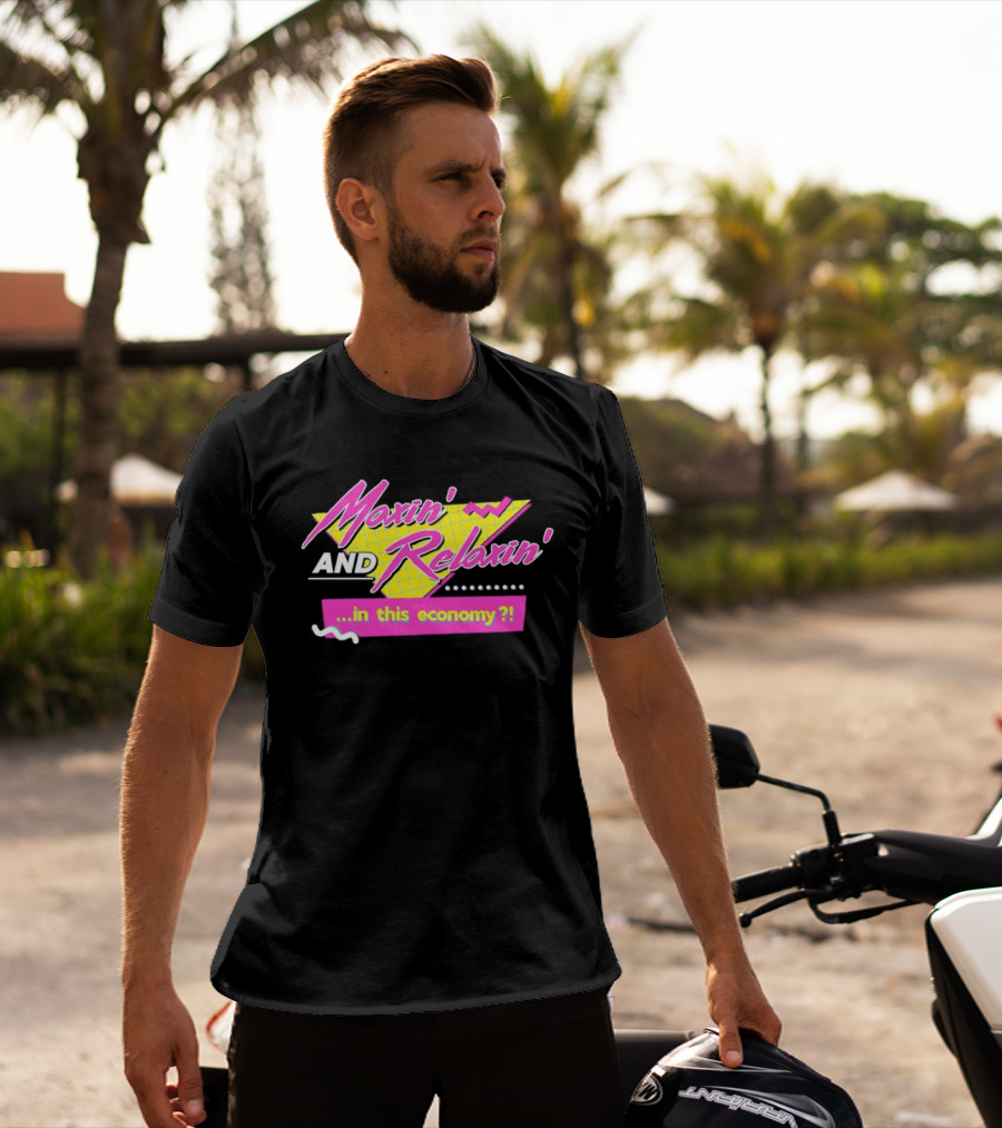 Maxin' And Relaxin' Retro Style In This Economy 90s T-Shirt