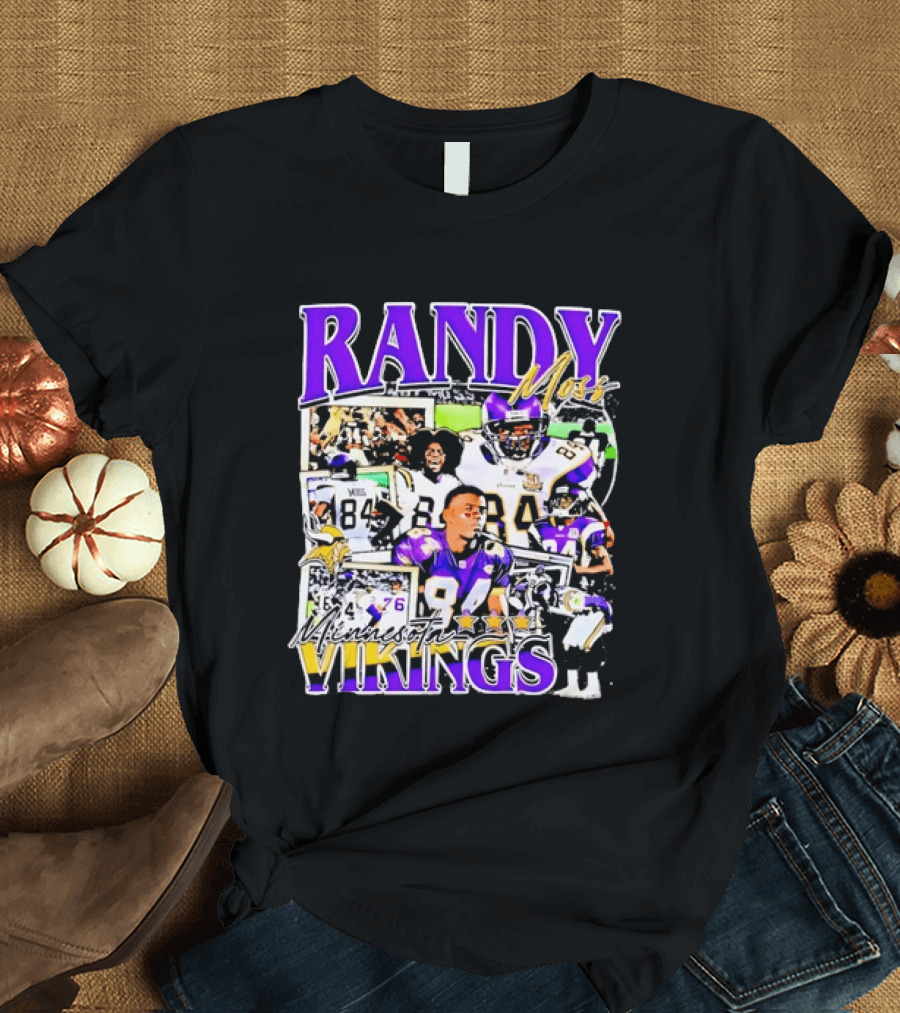 Randy Moss Minnesota Vikings 84 Star Legend NFL Football T-Shirt